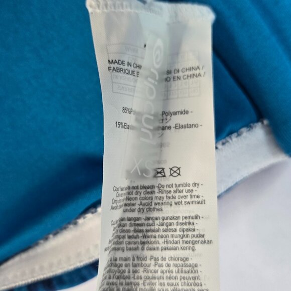 RIP CURL Women's Saltwater Bandeau Blue Bikini Top Sz XS Saltwater Bandeau - Picture 8 of 8